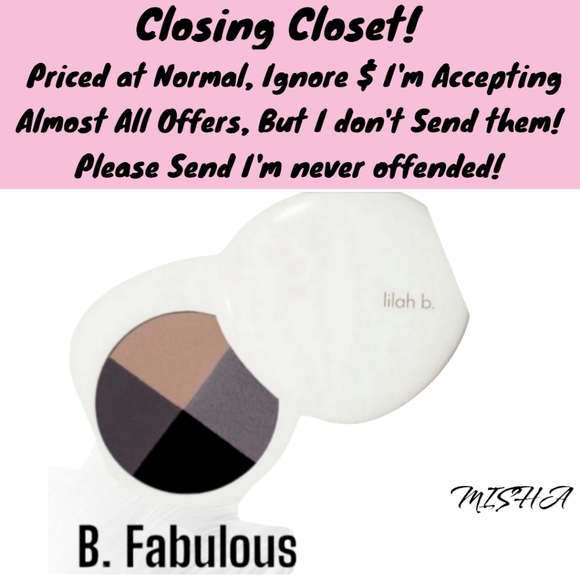 Lilah b. Palette Perfection Eye Quad Color: b. Fabulous Smokey NIB - Picture 1 of 10